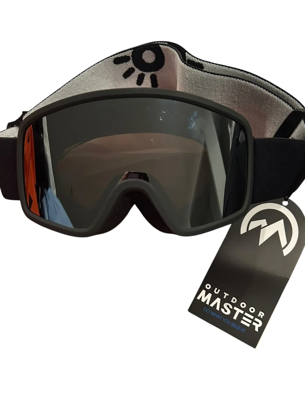 Ski Goggles Face Mask with Mirrored Lens